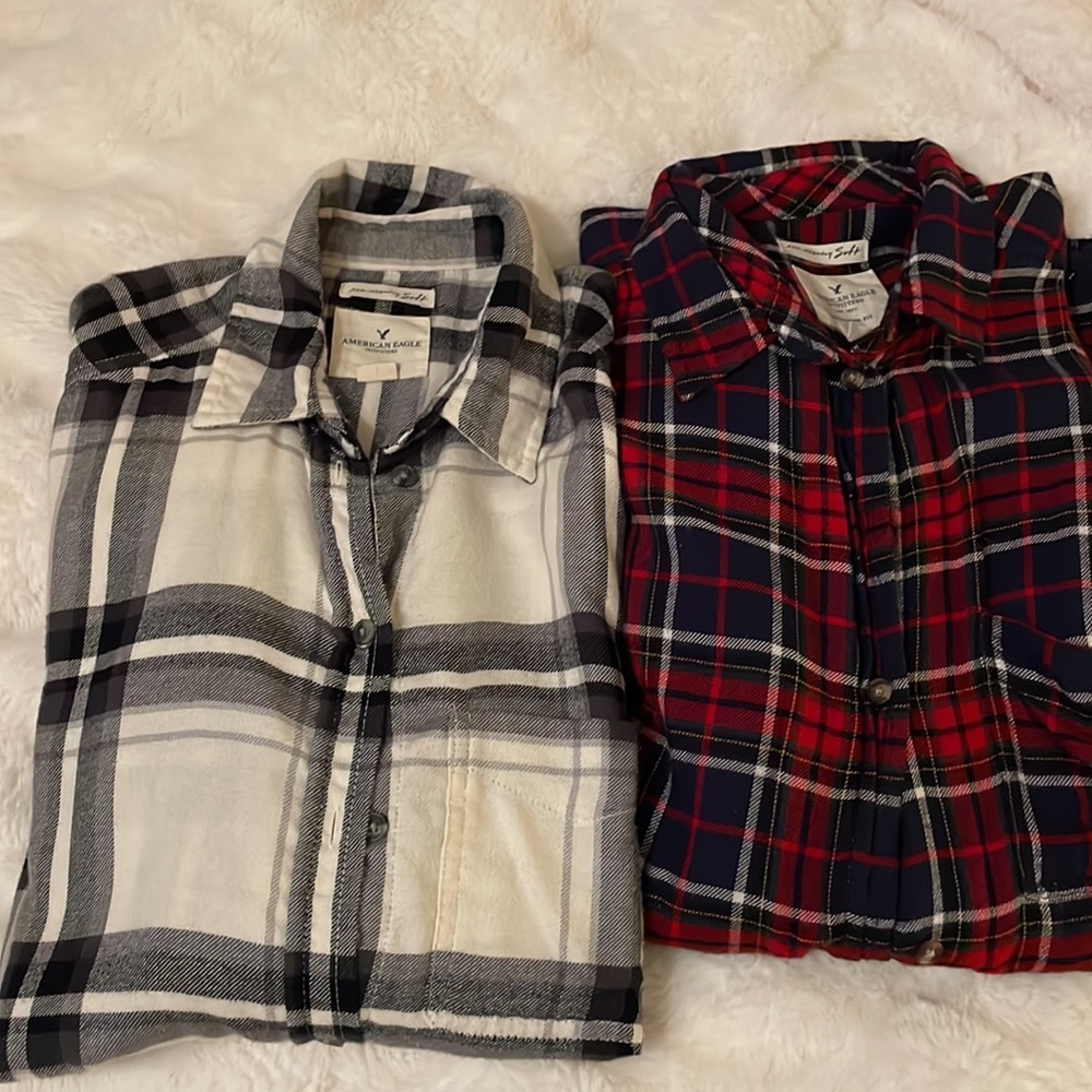 3/$20 Flannel Ahh-mazingly Soft Shirts from American Eagle Outfitters